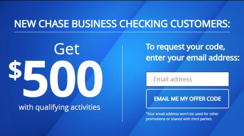 Get $500 for your Chase Account!